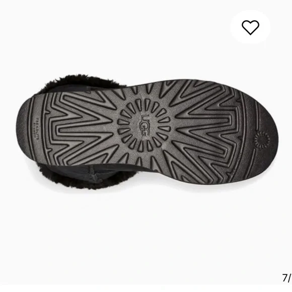 UGG‎ Mini Bailey Bow Glimmer Black Boots - Picture 8 of 14